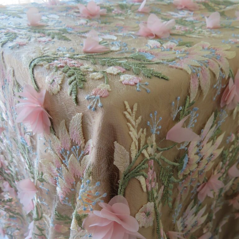 Pastel Garden 3D Lace Overlay