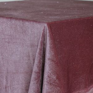 Glittery Rouge Velour Tablecloth