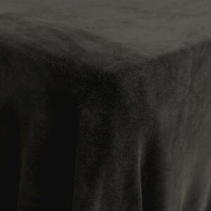 Matte Black Velour Tablecloth