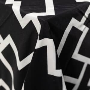 Black and White Tetris Tablecloth