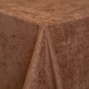 Chocolate Brown Suede Tablecloth