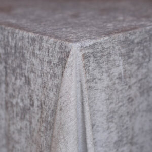Light Silver Chenille Tablecloth