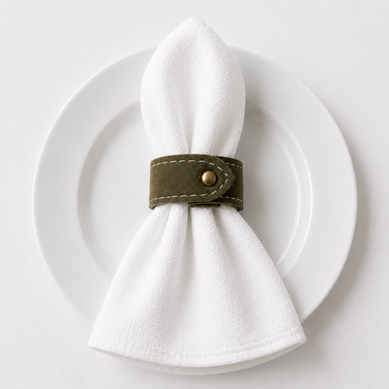 Olive Green Leather Buckle