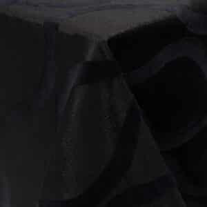 Black Tafetta and Velour Hourglass Tablecloth