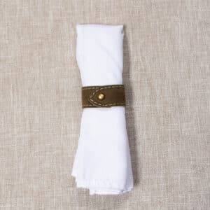 Olive Green Leather Buckle