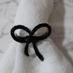 Black Bow Napkin Ring