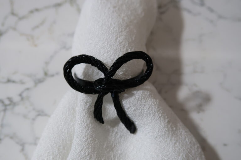 Black Bow Napkin Ring