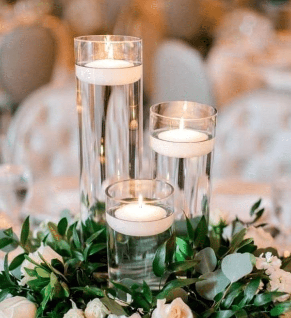 Hurricane Glass Cylinder Vases – Upscale Tablecloth Rental