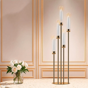 Large Modern Gold Candelabra