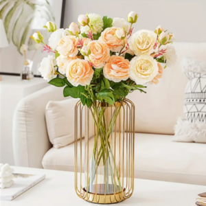 Gold Striped Vases