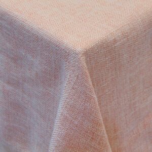 Peachy Pink Burlap