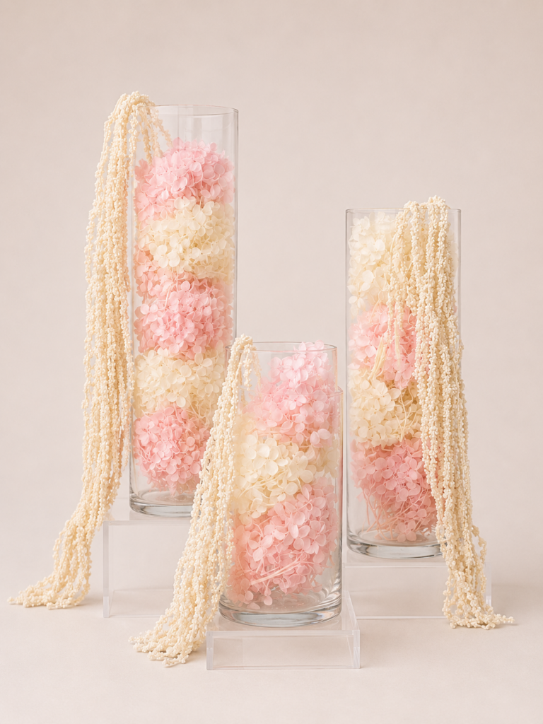 3 Cylinder Centerpiece Set