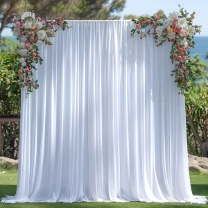 White Backdrop with Frame- 3 Meters