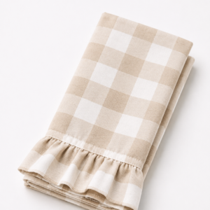 Checker Ruffled Napkin
