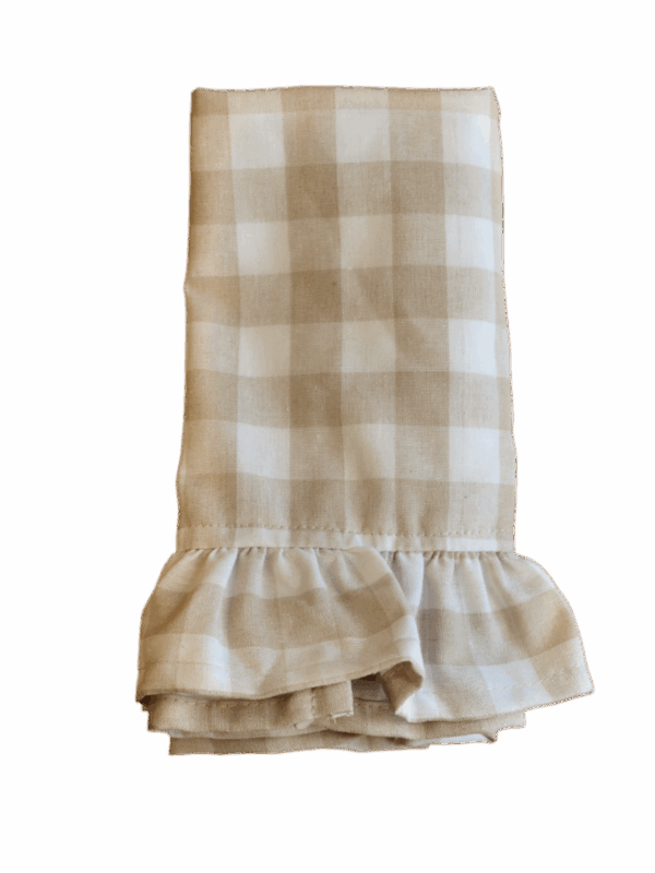 Checker Ruffled Napkin