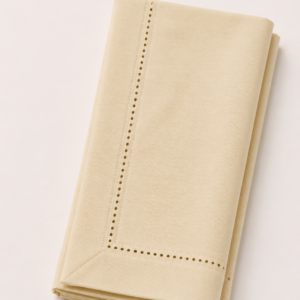 Vanilla Cream Hemstitch Napkin