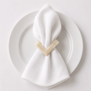 Square Marble Napkin Ring