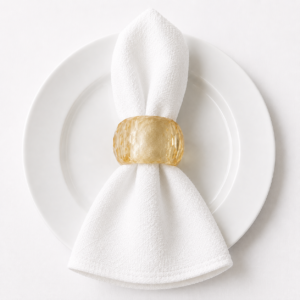 Light Gold Lucite Napkin Ring