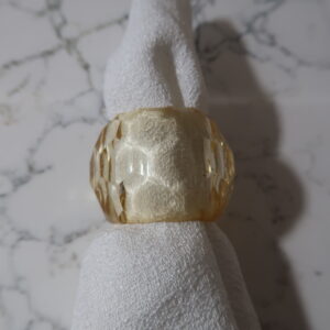 Light Gold Lucite Napkin Ring