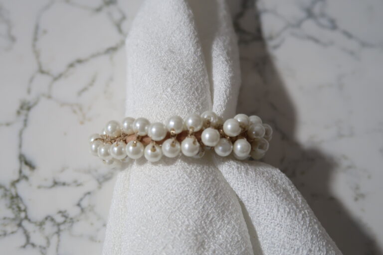 Beaded Pearl Napkin Ring