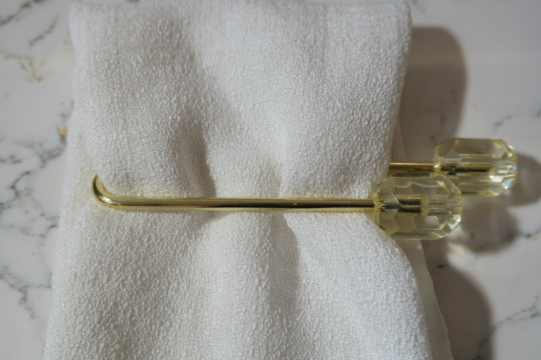 Gold Bead Napkin Clip
