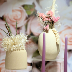 Natural Ceramic Centerpiece Set